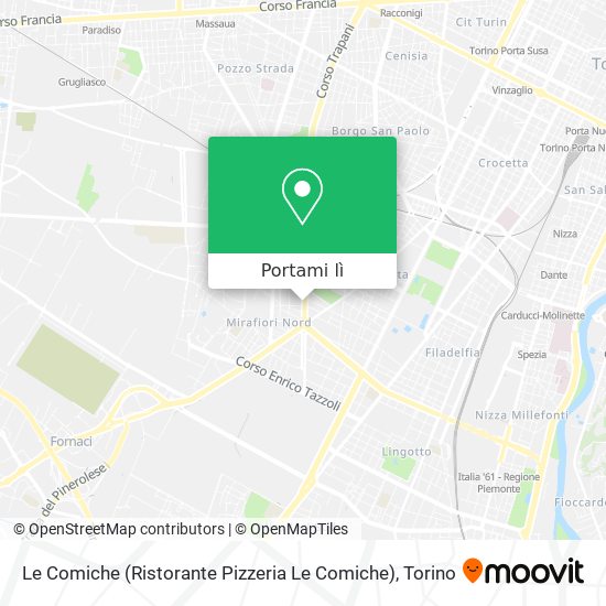 Mappa Le Comiche (Ristorante Pizzeria Le Comiche)