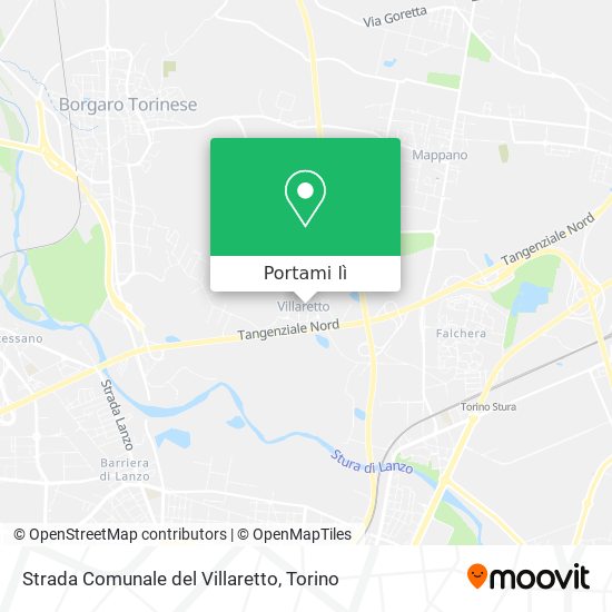 Mappa Strada Comunale del Villaretto