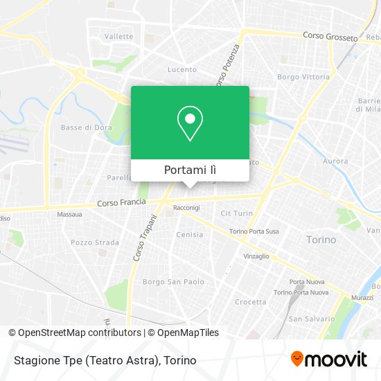 Mappa Stagione Tpe (Teatro Astra)