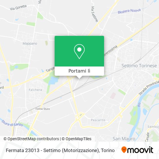 Mappa Fermata 23013 - Settimo (Motorizzazione)