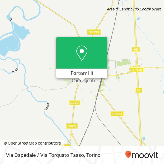 Mappa Via Ospedale / Via Torquato Tasso