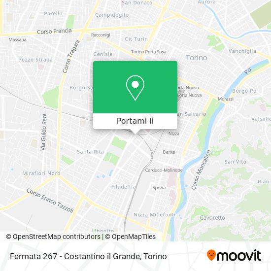 Mappa Fermata 267 - Costantino il Grande