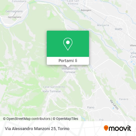 Mappa Via Alessandro Manzoni 25
