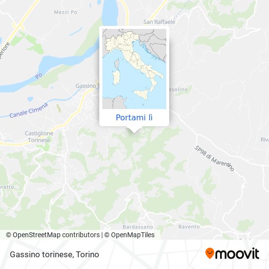 Mappa Gassino torinese