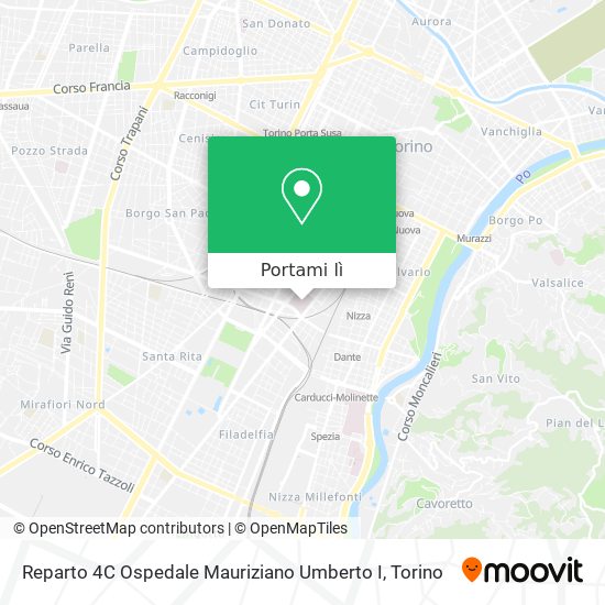 Mappa Reparto 4C Ospedale Mauriziano Umberto I