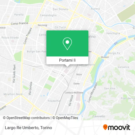 Mappa Largo Re Umberto