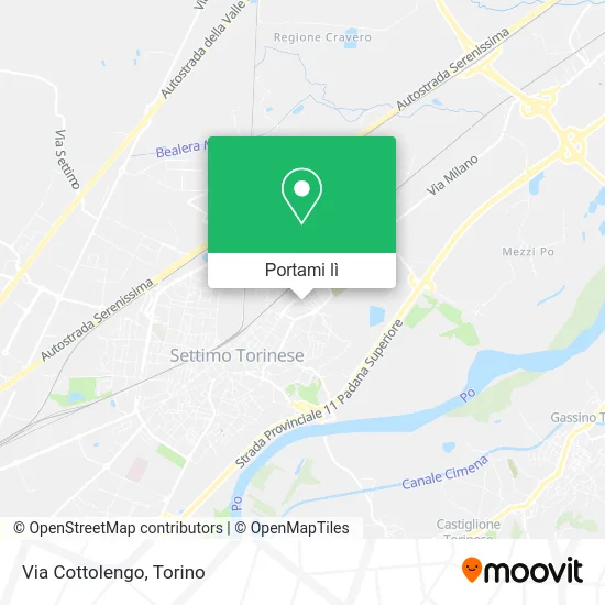 Mappa Via Cottolengo