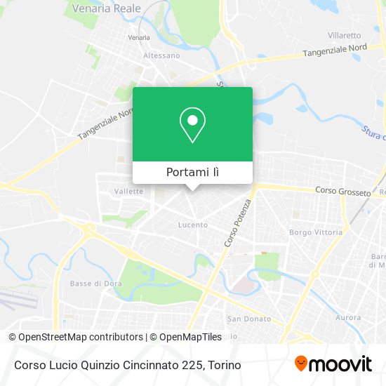Mappa Corso Lucio Quinzio Cincinnato 225