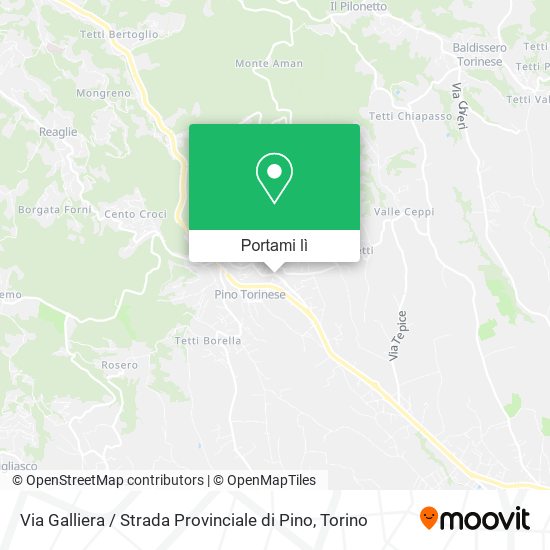 Mappa Via Galliera / Strada Provinciale di Pino