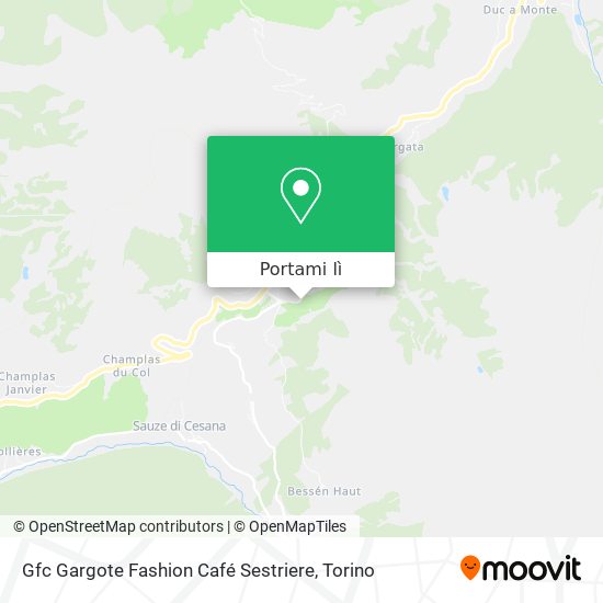 Mappa Gfc Gargote Fashion Café Sestriere