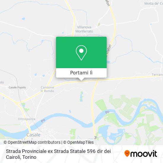 Mappa Strada Provinciale ex Strada Statale 596 dir dei Cairoli