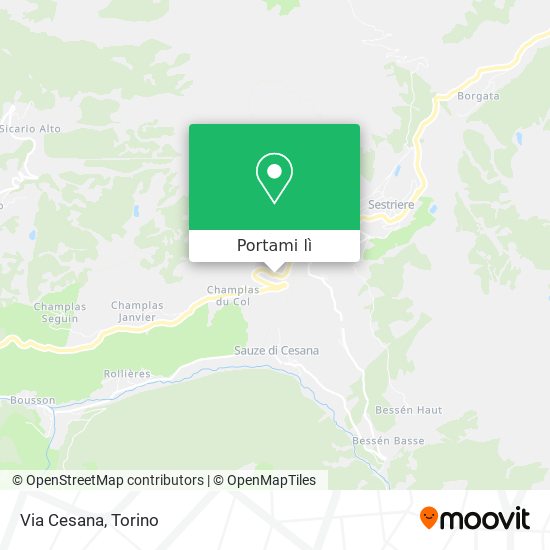 Mappa Via Cesana
