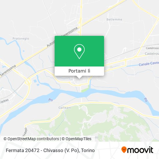 Mappa Fermata 20472 - Chivasso (V. Po)