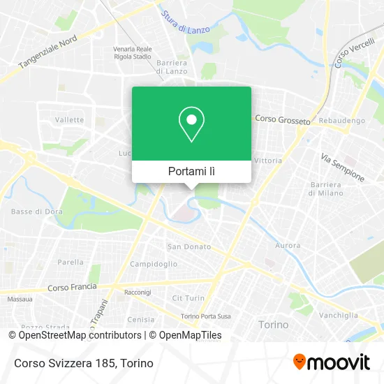 Mappa Corso Svizzera 185