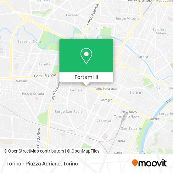Mappa Torino - Piazza Adriano