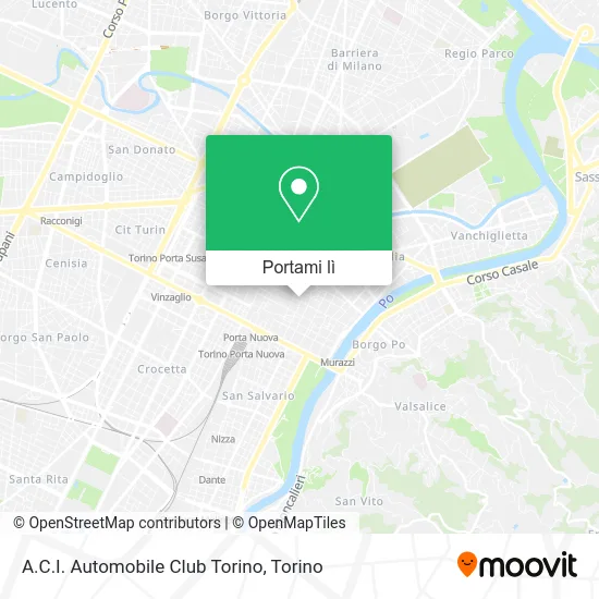 Mappa A.C.I. Automobile Club Torino