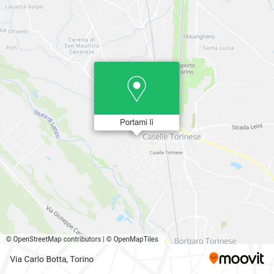 Mappa Via Carlo Botta