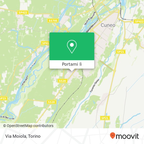 Mappa Via Moiola