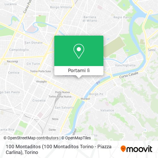 Mappa 100 Montaditos (100 Montaditos Torino - Piazza Carlina)