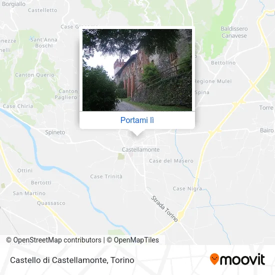 Mappa Castello di Castellamonte