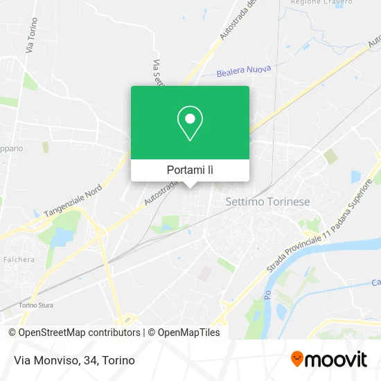 Mappa Via Monviso, 34