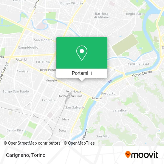Mappa Carignano