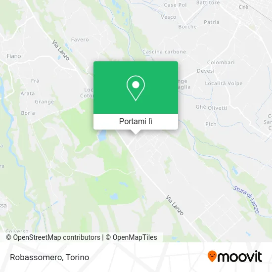 Mappa Robassomero