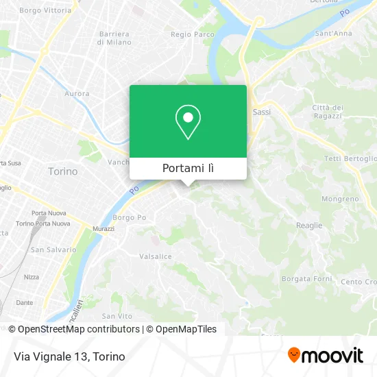 Mappa Via Vignale 13