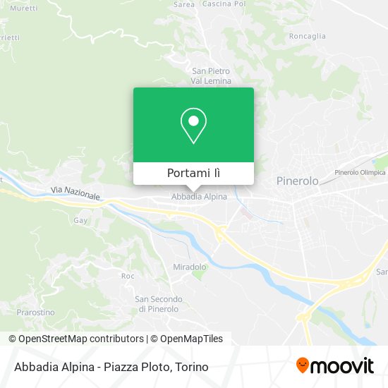 Mappa Abbadia Alpina - Piazza Ploto