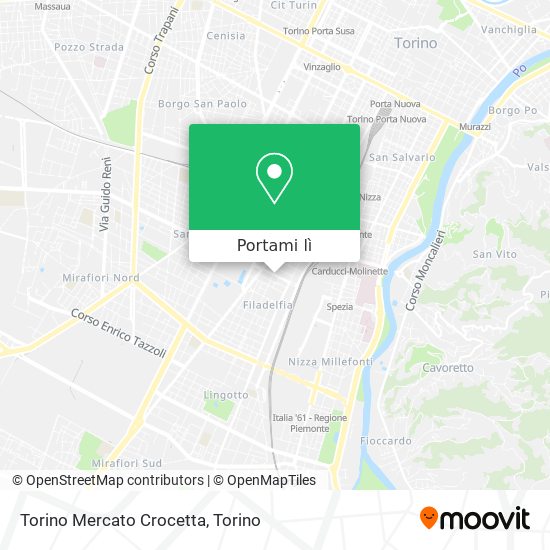 Mappa Torino Mercato Crocetta