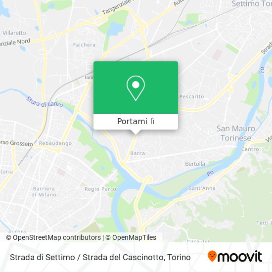 Mappa Strada di Settimo / Strada del Cascinotto