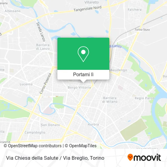 Mappa Via Chiesa della Salute / Via Breglio