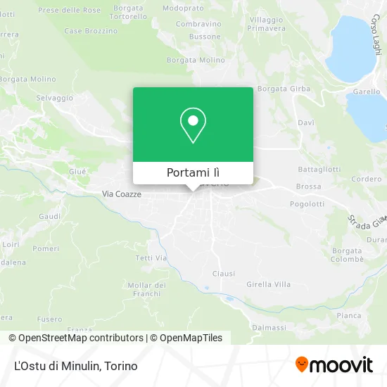 Mappa L'Ostu di Minulin