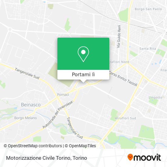 Mappa Motorizzazione Civile Torino