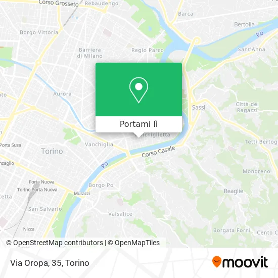Mappa Via Oropa, 35