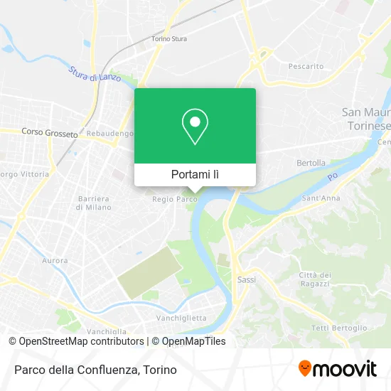 Mappa Parco della Confluenza