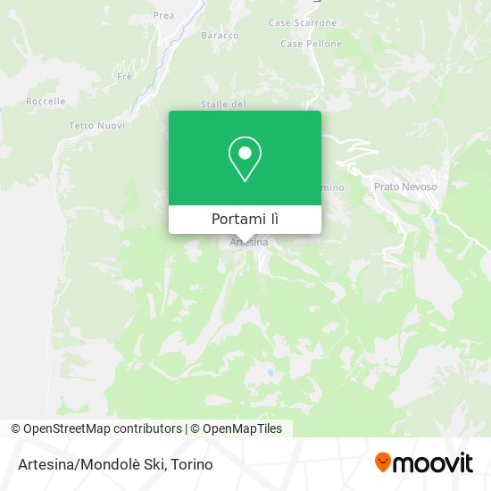 Mappa Artesina/Mondolè Ski