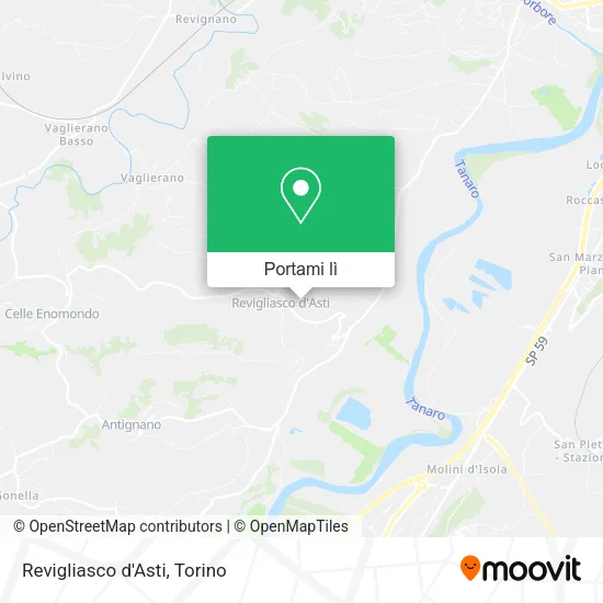 Mappa Revigliasco d'Asti