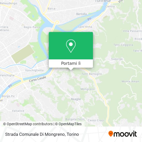Mappa Strada Comunale Di Mongreno