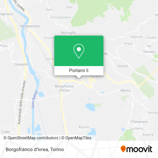 Mappa Borgofranco d'Ivrea