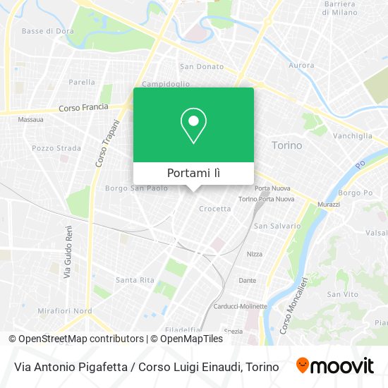 Mappa Via Antonio Pigafetta / Corso Luigi Einaudi