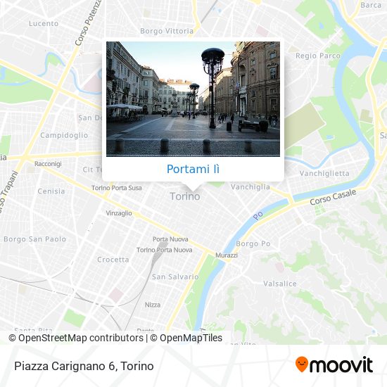 Mappa Piazza Carignano  6