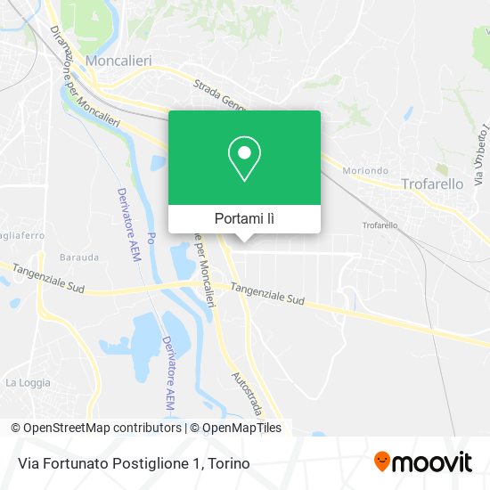 Mappa Via Fortunato Postiglione  1