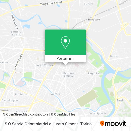 Mappa S.O Servizi Odontoiatrici di Iurato Simona