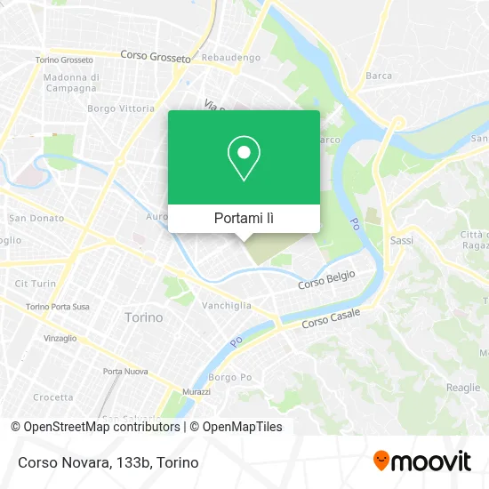 Mappa Corso Novara, 133b