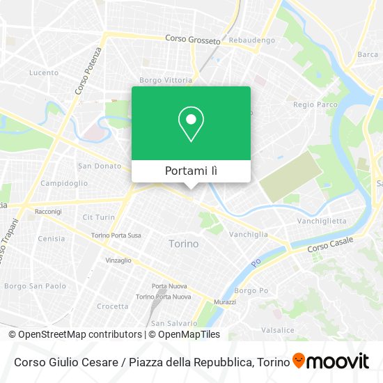 Mappa Corso Giulio Cesare / Piazza della Repubblica