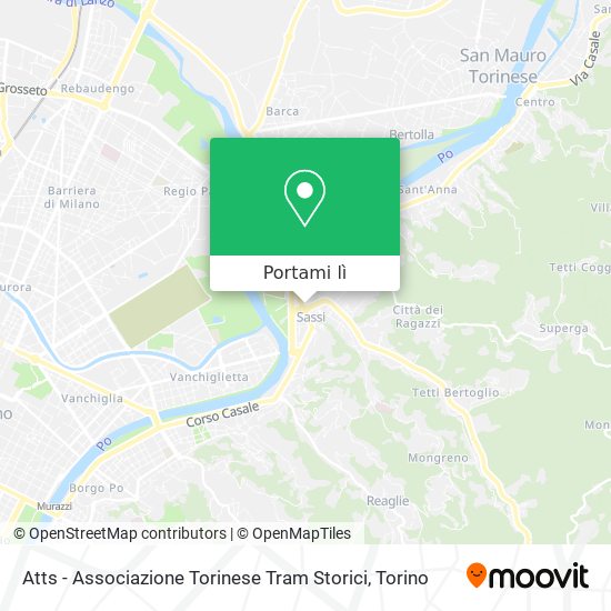 Mappa Atts - Associazione Torinese Tram Storici