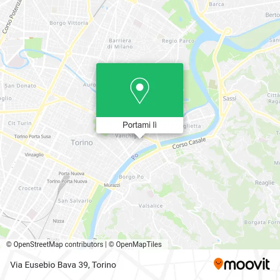 Mappa Via Eusebio Bava  39