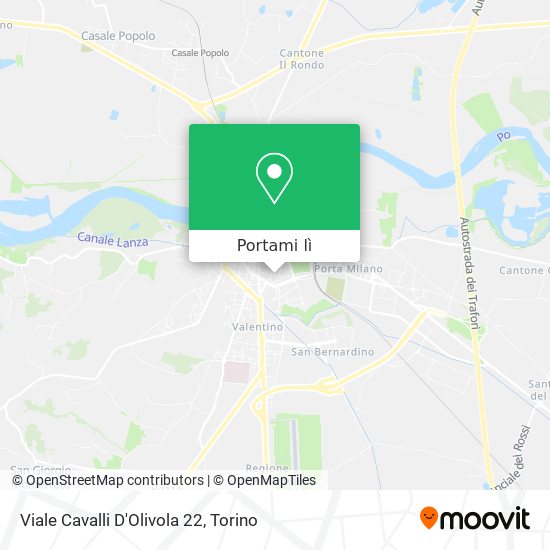 Mappa Viale Cavalli D'Olivola 22