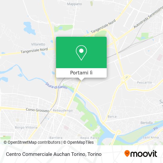 Mappa Centro Commerciale Auchan Torino